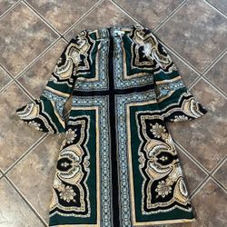 Green Bell Sleeve Dress