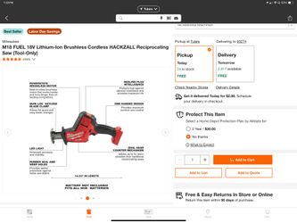 M18 Reciprocating Hacksaw Milwaukee Fuel New. $160 Tool Only 