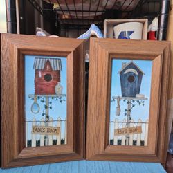 Bird House Wall Decor