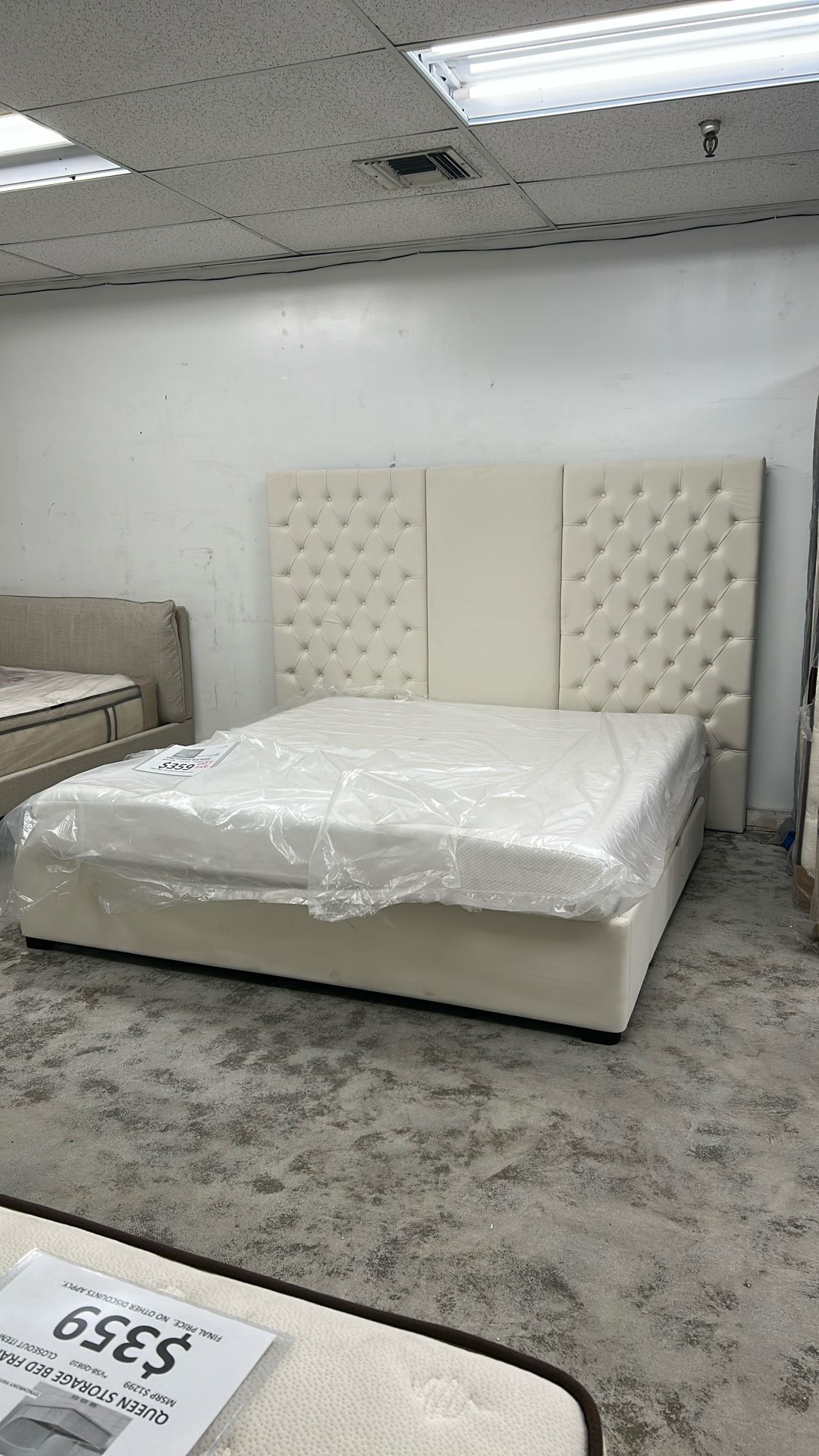 King Size Platform Bed Frame With Storage Drawers