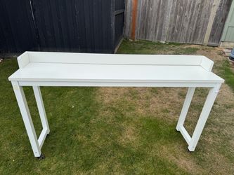 Over-bed/Standing mobile Desk/table w/wheels, 70.8” length