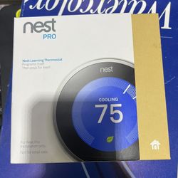 Nest Pro Learning Thermostat Stainless Steel