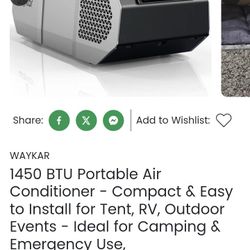 Portable Air Conditioner 1450 BTU