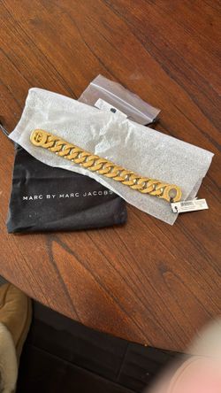 Marc Jacob Yellow Gold Tone Thick Bracelet