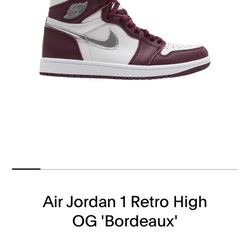Jordan 1 Retro High OG “bordeaux”