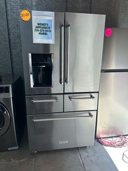 KITCHEN AID STAINLESS STEEL FRENCH DOOR REFRIGERATOR