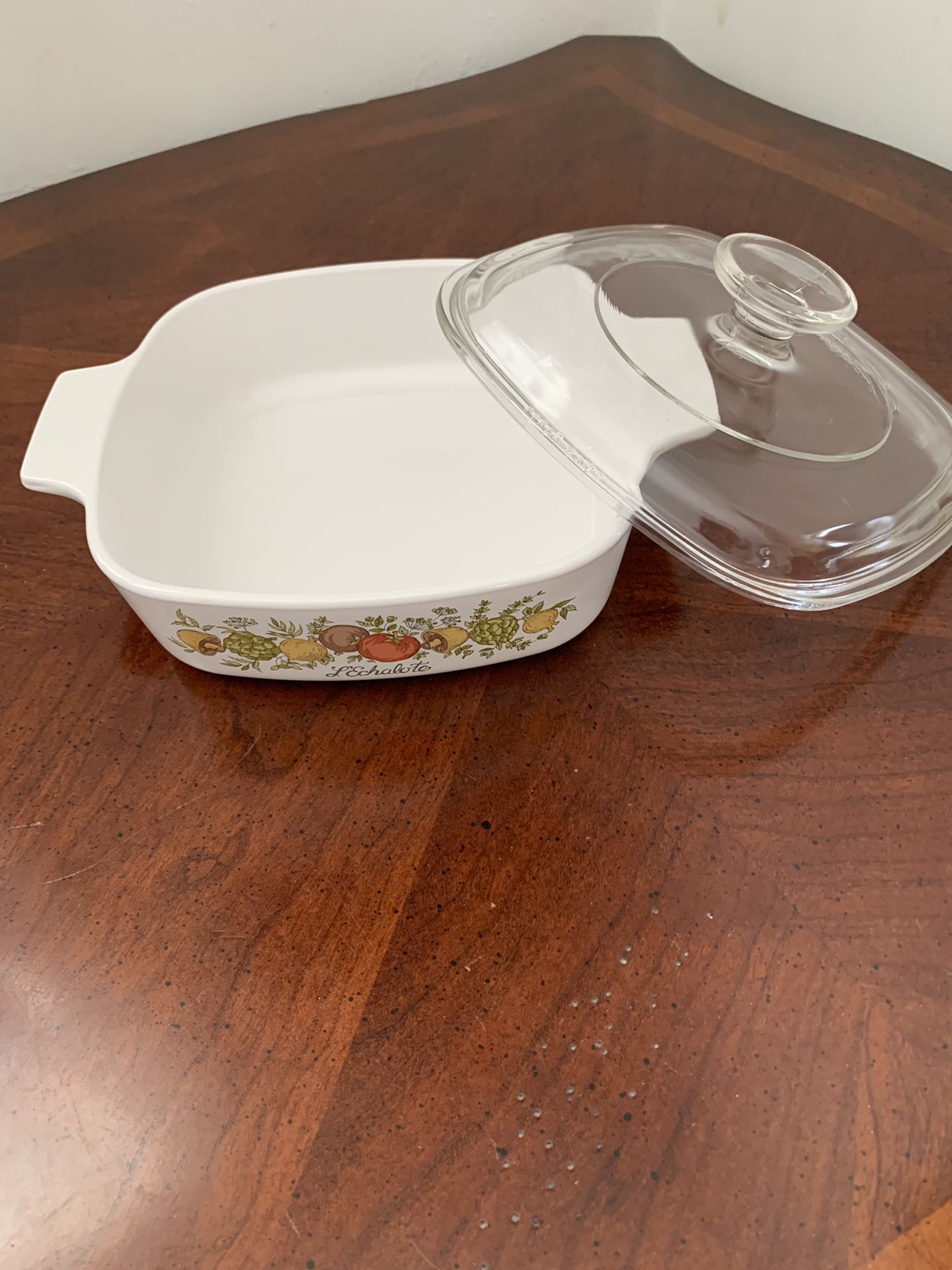 Corning Ware Spice of Life 1 qt Dish with Pyrex Lid