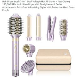 Hair Dryer Brush 7-1 dual voltage