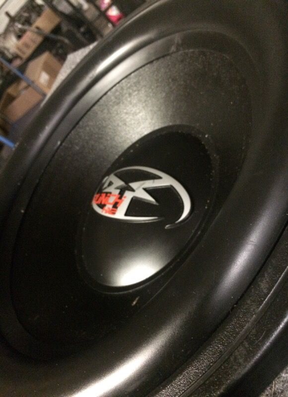 Rockford fosgate hx2 subwoofer with box