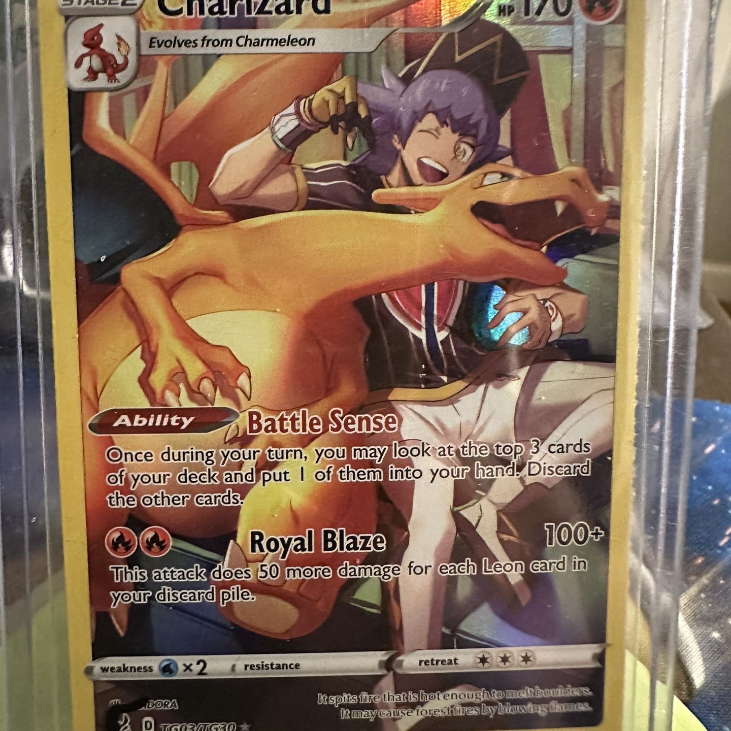 charizard pokemon card lost origin Amazon.com: Pokemon - Charizard - TG03 - Trainer Gallery - Lost Origin