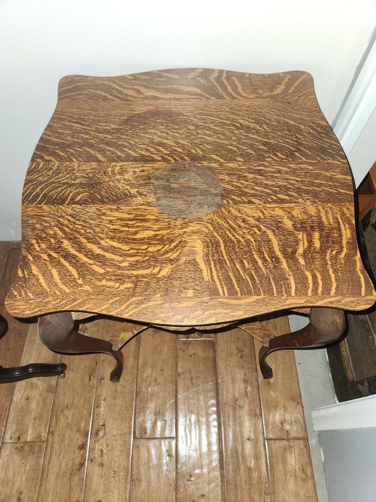 Antique Tiger Oak Table
