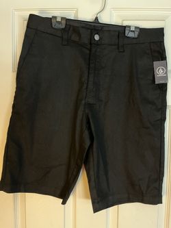 Volcom Vmonty stretch 22 Shorts, Size 32 In Black 