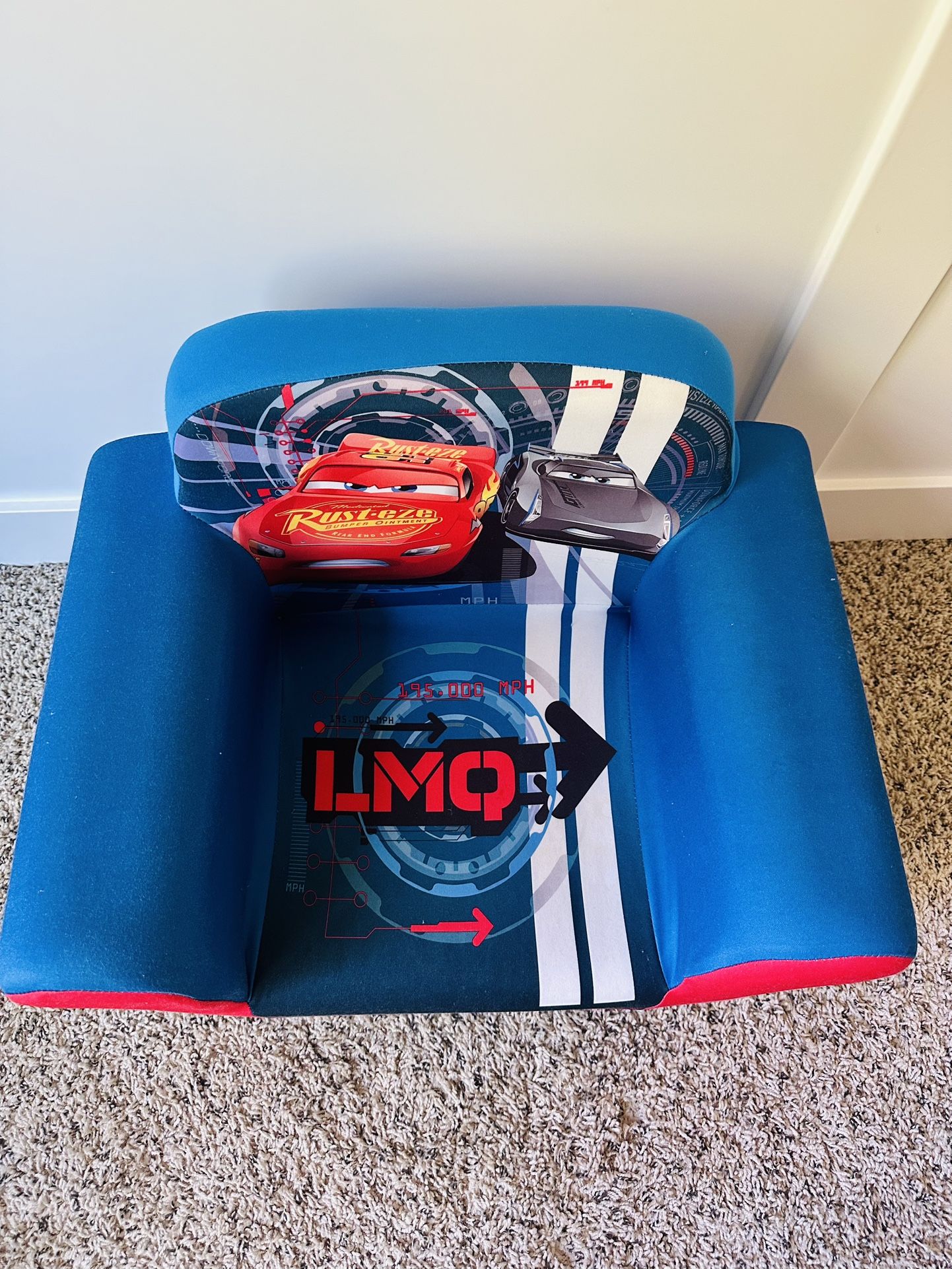 Disney UP83535CR /Pixar Cars Lightning McQueen And Jackson Storm Upholstered Chair