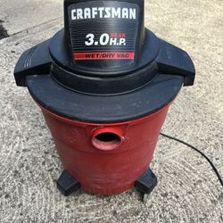 Craftsman Wet/Dry Vac 3.0  Peak HP