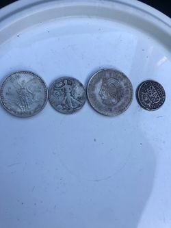 A lot of 4 silver coins