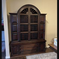 20th Century Spanish Dark Pine Cabinet