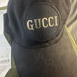 Medium Gucci Black Canvas Hat brand New