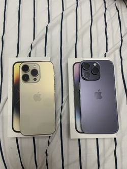 iPhone 14 Pro 128GB GOLD AND PURPLE