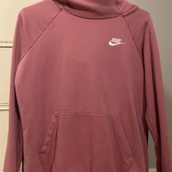 Nike pink turtleneck hoodie #hoodie