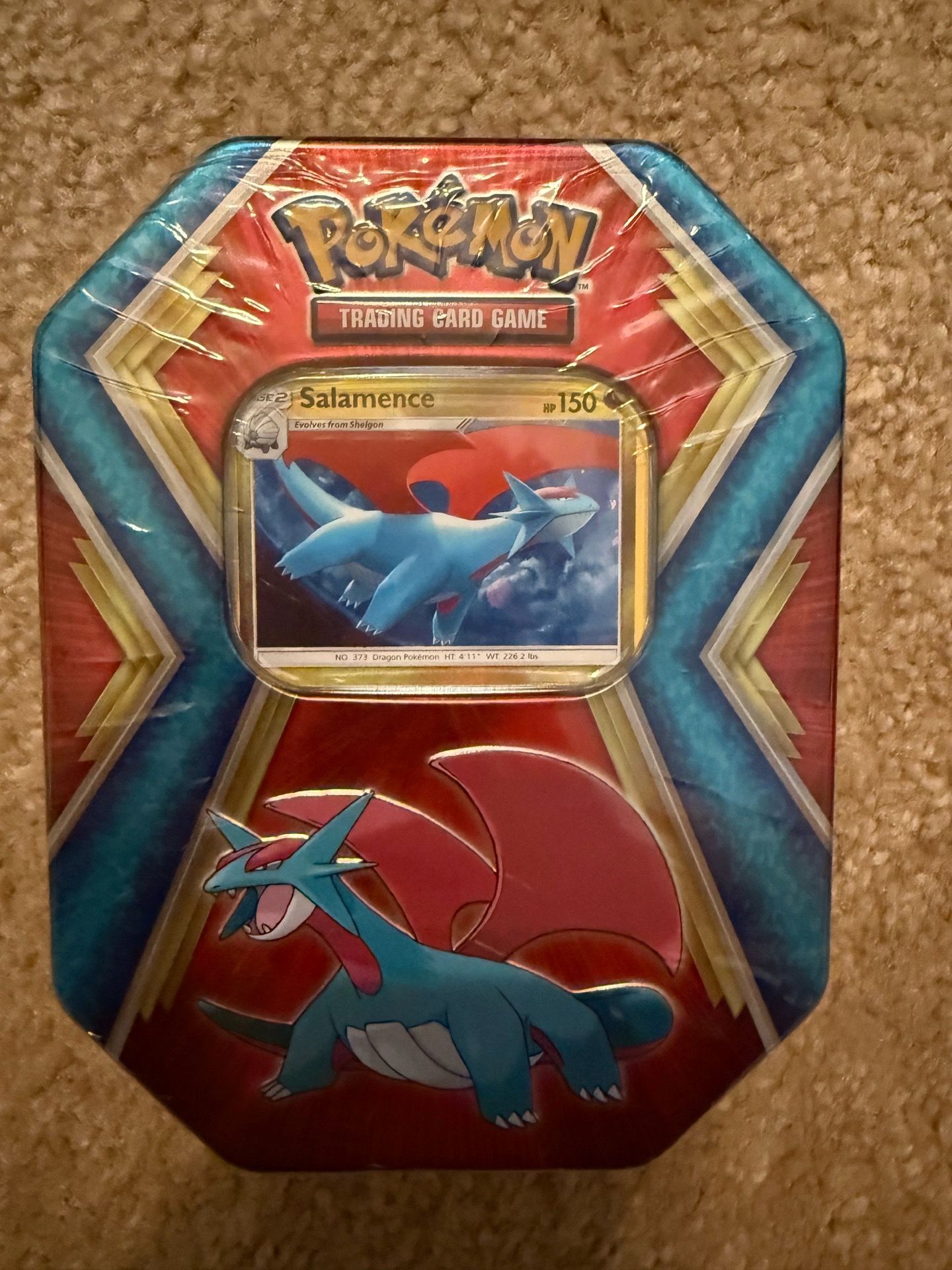 Pokemon Trading Card Game Salamence Tin