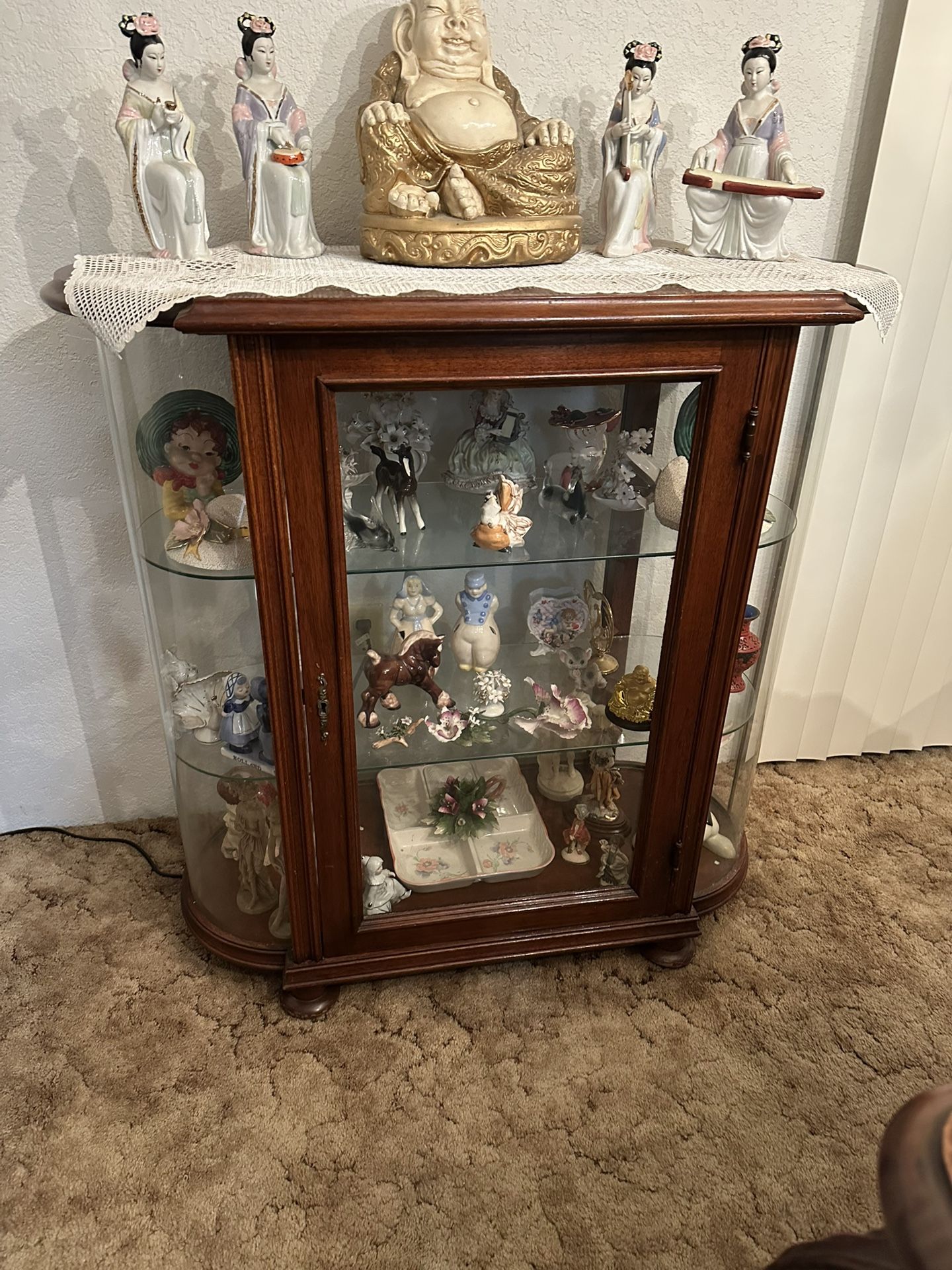 Display Cabinet With Collectibles