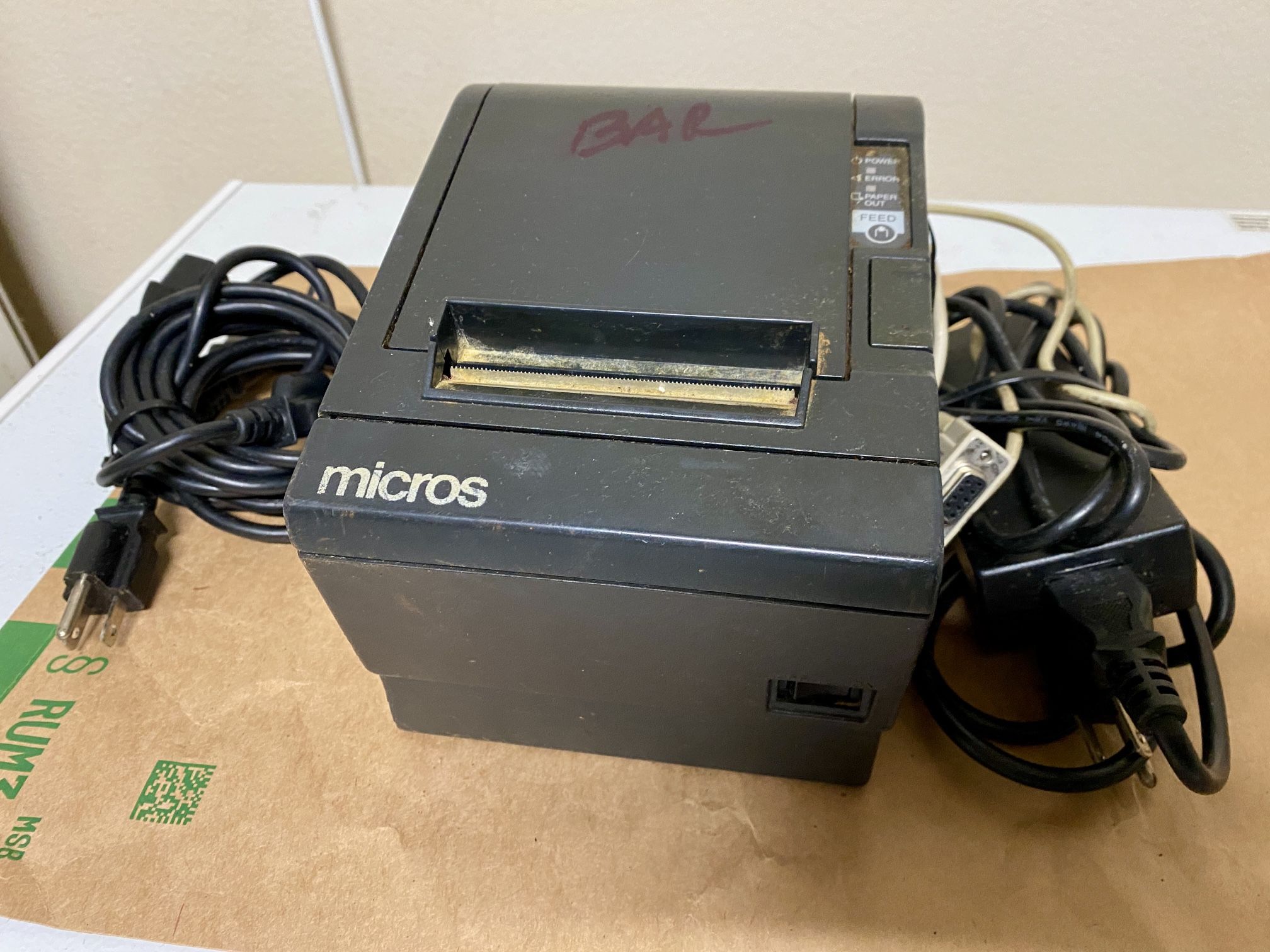 Micros Epson Tm 07618. Tm T882  Postrermal Receipt Printer 