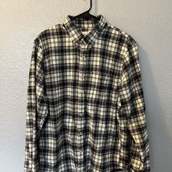 ABERCROMBIE & FITCH FLANNEL SIZE LARGE PLAID FLANNEL