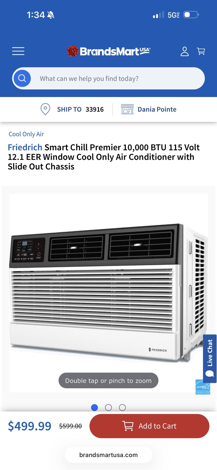 Friedrich 10k Btu 11.4 Feet Ac Wall Unit
