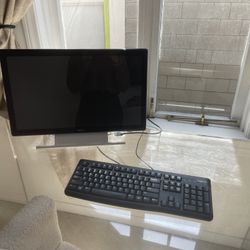 Computer Monitor And Keyboard 