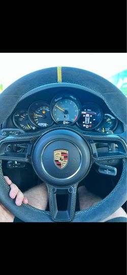 OEM Porsche 991.2 GT3 RS / GT2 RS GT Sport Alcantara Weissach Carbon Fiber Steering Wheel w/ Airbag