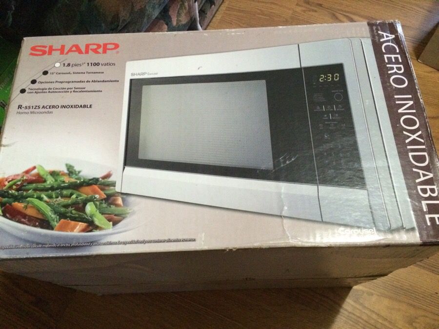 New sharp microwave .