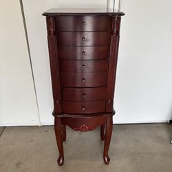 Jewelry Armoire Cherry