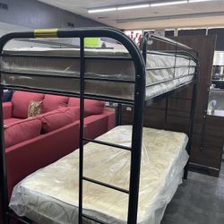 New Bunk Bed w Mattress For $390