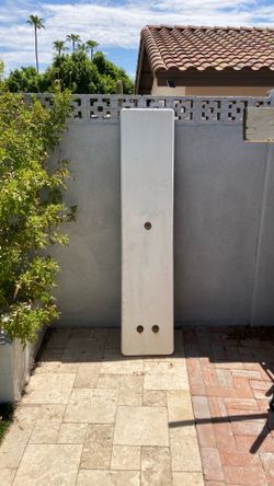 Diving board with metal stand