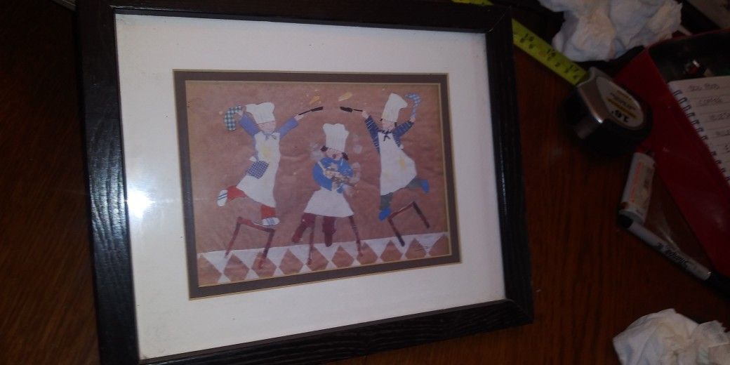 11 By 9 Chefs Picture Matted