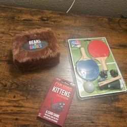 Table Games (Exploding Kittens, Bears Vs Babies, Table Tennis)