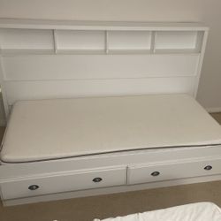 Twin Bed With Book Shelf