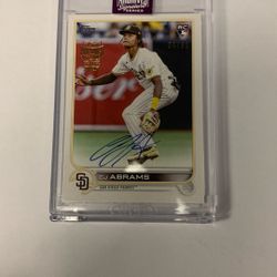 CJ Abrams 2025 Topps Archives Signature Series Auto RC/60