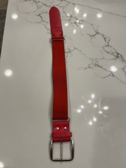 Red Baseball Belt