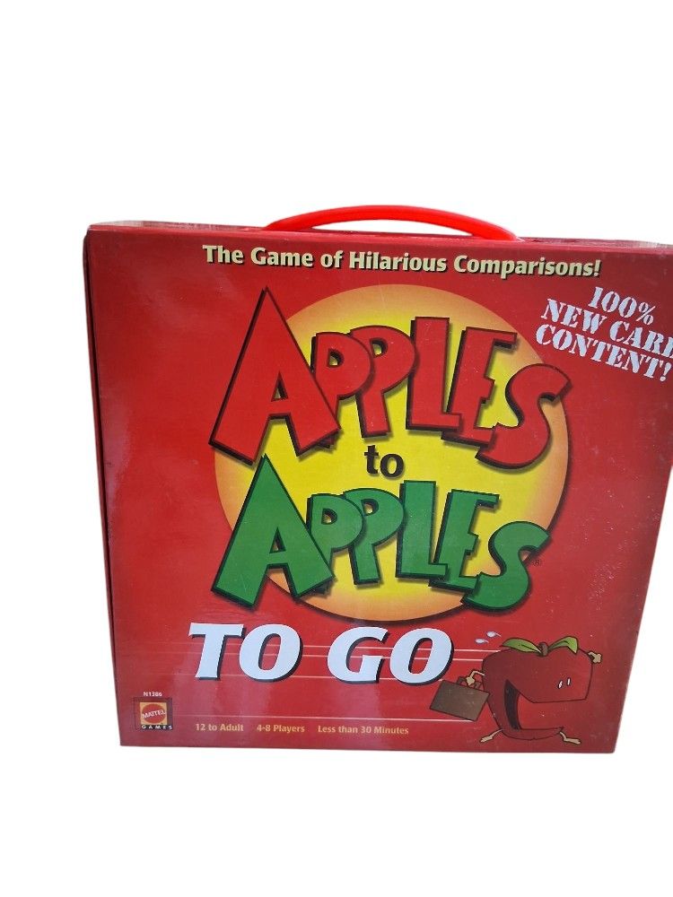 Card Game Apples To Apples To Go Travel Game COMPLETE Mattel 2007