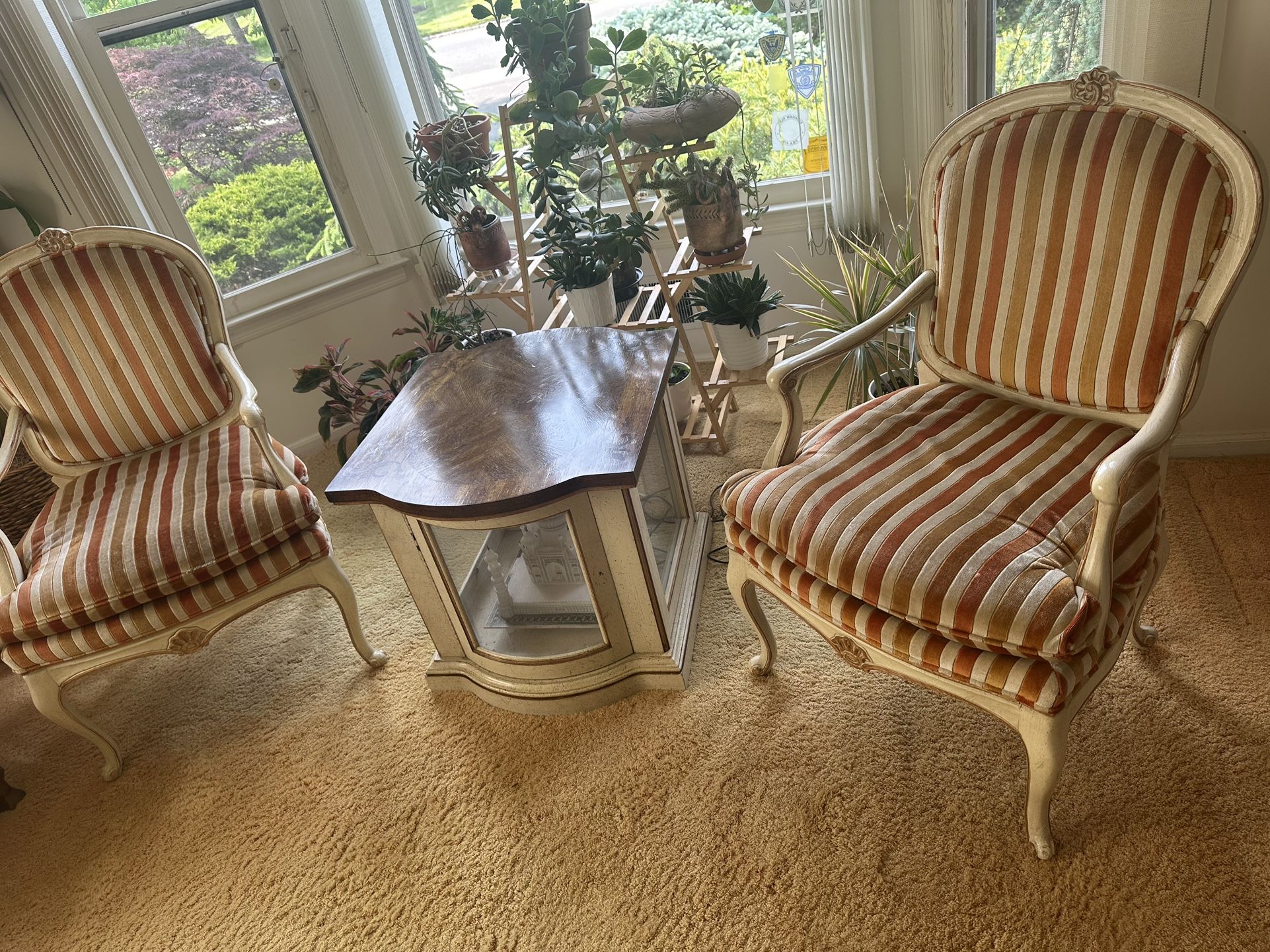 2 French Provincial Chairs