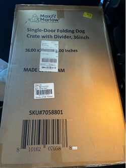 36 by 22 dog crate