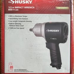 Husky 1/2 Inch Pneumatic Impact Wrench Brand New  Unopened 
