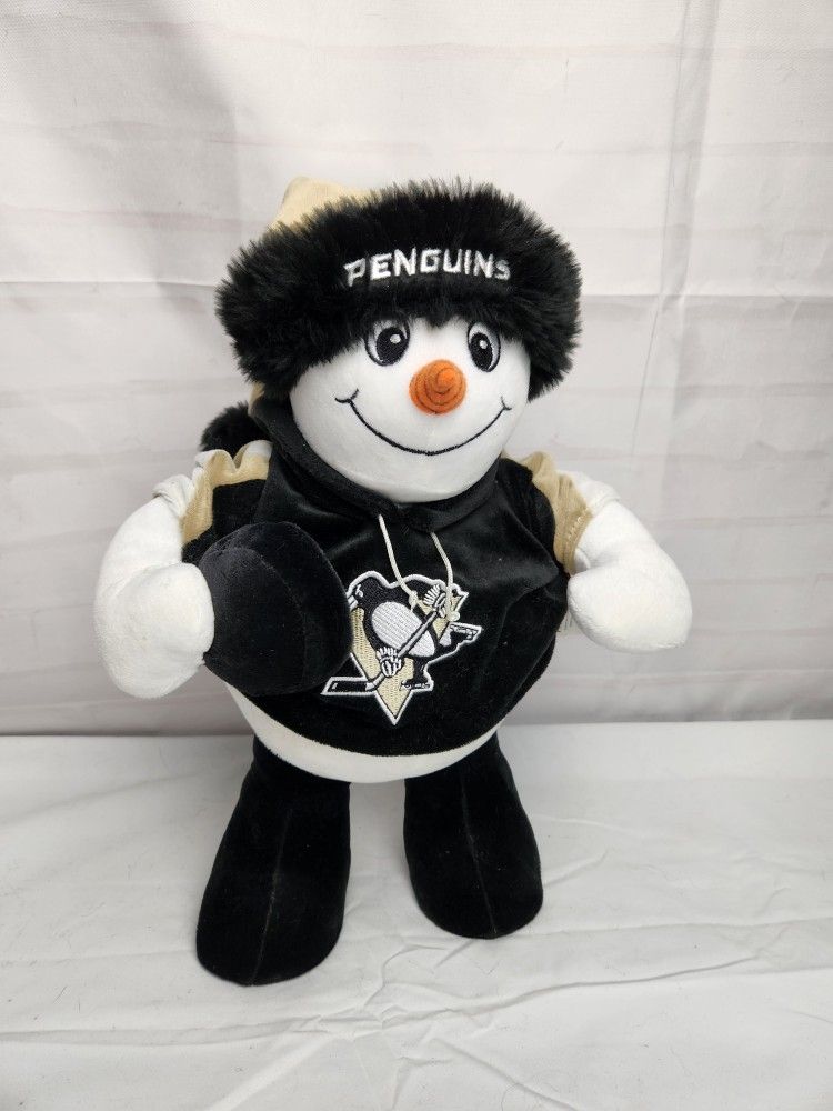 Pittsburgh Penguin Stand alone Snowman by Sports Forever 15" . 