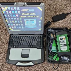 Diesel Diagnostic laptop Panasonic Toughbook Dealer Level Cummins Detroit Mack Volvo Caterpillar International 