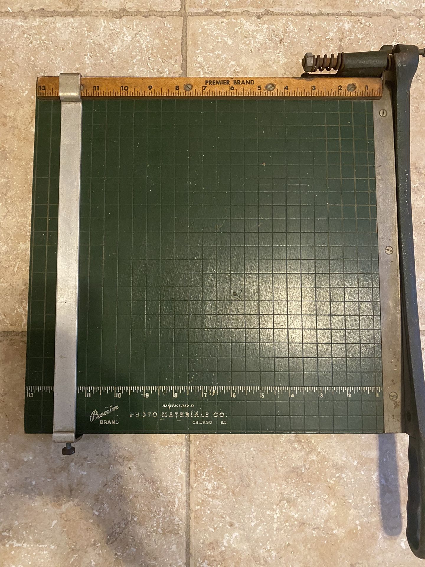 Premier Photo Materials Company Paper Cutter 13X13 Vintage