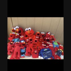 Lot Of Elmo Sesame Street Plushy Collection Some Vintage All Sizes Make Offer 
