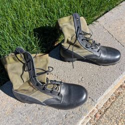 GI Style Jungle Boots, Vietnam Era - Size 7 1/2 M