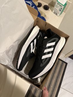 Adidas Solar Glide 4 Running Shoes Black/White Size 9 1/2 