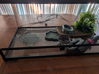 Terrarium 36x18x18 with extras
